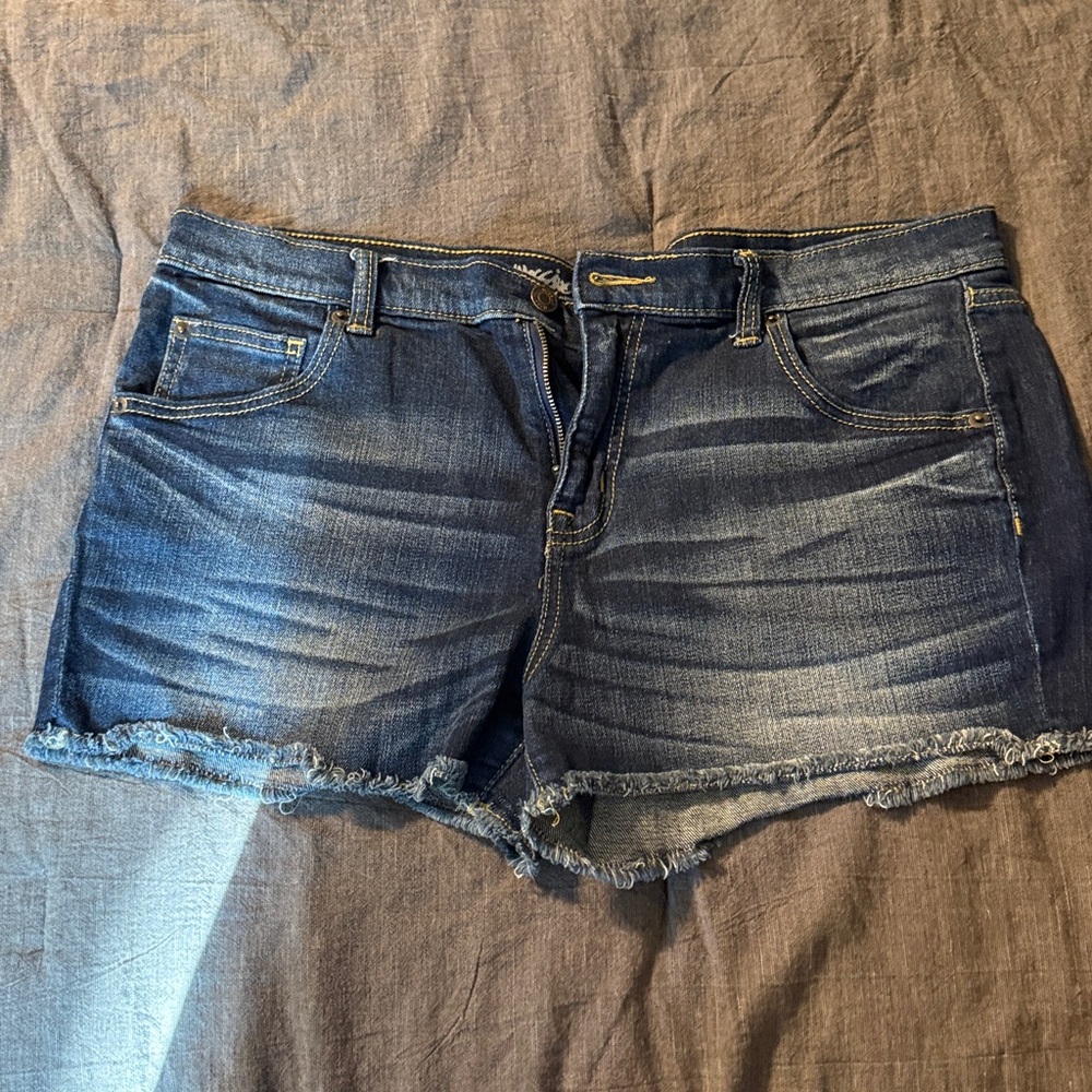 Mossimo Supply Co. Dark Blue Boyfriend Shorts